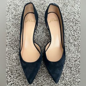 J.Crew heels suede